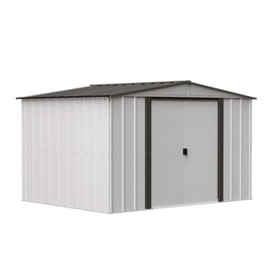 Arrow 8 x 10 x 6ft., Charcoal Steel Storage Shed