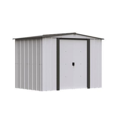 Arrow 6 x 8 x 6ft., Charcoal Steel Storage Shed