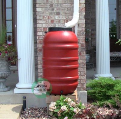 UpCycle Products 55 gal. Terra Cotta Rain Barrel