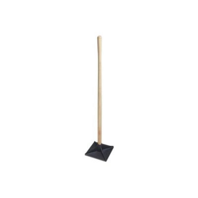 Beton Trowel Cast Iron Hand Tamp 8 x 8in. Wooden Handle