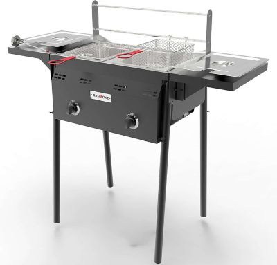 Gas One Outdoor Propane Double Deep Fryer
