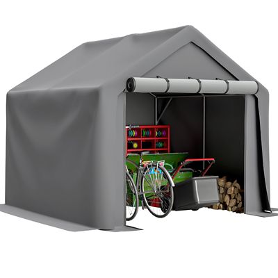Trustmade 8 x 8ft. Multi-Purpose Outdoor Shelter Waterproof & UV-Resistant with Roll-Up Doors