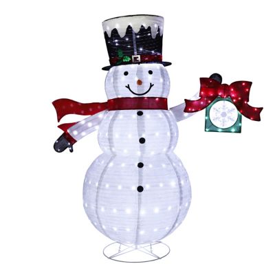 Veikous 6 ft. POP UP Electric Snowman Decoration, Outdoor Decorations