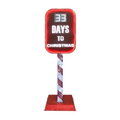 Veikous Countdown Light Decoration, Outdoor Christmas Lights for Yard Decoration