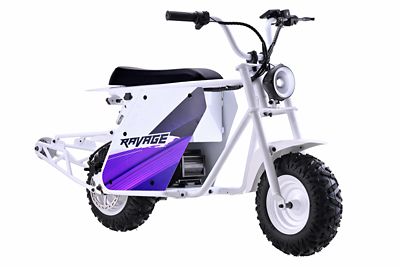Droyd RAVAGE Electric Bike with Detachable Wheelie Bar, White