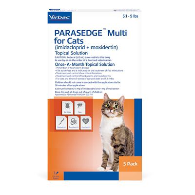 PARASEDGE Multi for Cats, Imidacloprid + Moxidectin, Topical Solution