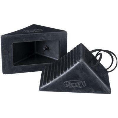 Tough1 Rubber Trailer Chock, Pair
