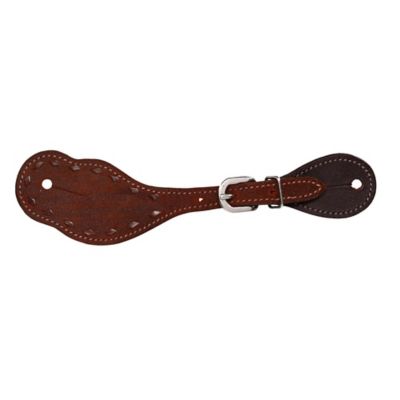 Tough1 Brown Buckstitch Ladies Spur Straps
