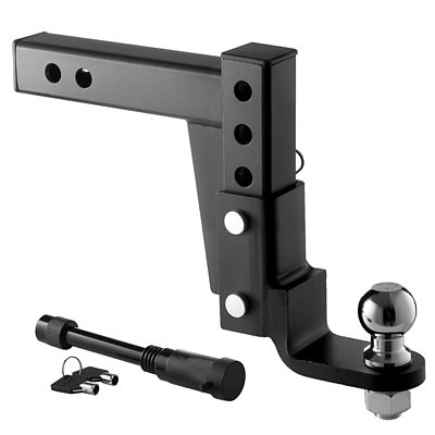 VEVOR Trailer Hitch Ball Mount, Fit 2 in. Receiver, Adjustable with 2 in. Ball & Pin, 7500 lb. GTW, 9.5 in. Drop