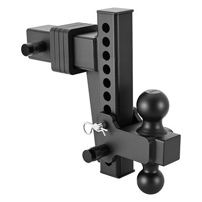VEVOR Adjustable Trailer Hitch, Fit 2.5 in. Receiver, 28000 lb. GTW,with 2 & 2-5/16 in. Balls, 8 in. Drop