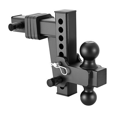 VEVOR Adjustable Trailer Hitch, Fit 2 in. Receiver with 2 in. & 2-5/16 in. Balls, 15000 lb. GTW, 6 in. Drop