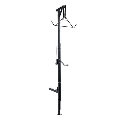 Trustmade Truck Hitch Game Hoist, 600 lb. Deer Hoist with 2 in. Receiver, 360 deg. Swivel & Adjustable Height, Gambrel Winch