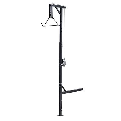 Trustmade Truck Hitch Game Hoist, 500 lb. Deer Hoist with 2 in. Receiver, 360 deg. Swivel & Adjustable Height, Gambrel Winch
