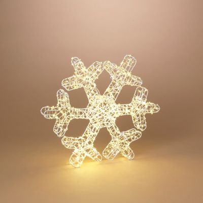 Gerson International UL Electric Lighted Holiday Snowflake 16.8 in. H