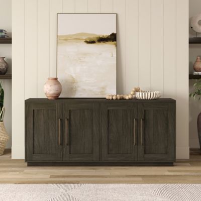 Hudson&Canal Tillman 68 in. Rectangular Buffet Table in Alder Brown