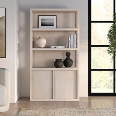 Hudson&Canal Savin 67.5 in. Tall Rectangular Bookcase
