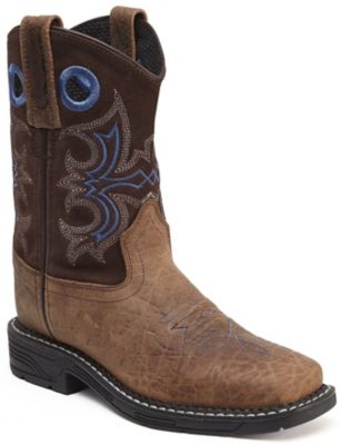 Product color Brown Bull Hide Print Foot/Brown Suede Shaft