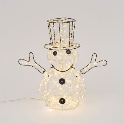 Gerson International UL Electric Twinkle Lighted Snowman 14 in. Outdoor