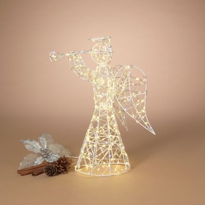 Gerson International UL Electric Twinkle Lighted Angel 16 in. Outdoor