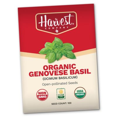 The Harvest Company Organic Genovese Basil Seeds, 100 ct. pk.
