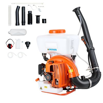 Upland Backpack Fogger Sprayer, 63CC 3HP, Gas, 4Gal Tank, Powder & Liquid Mister Duster for Fleas Ticks Control