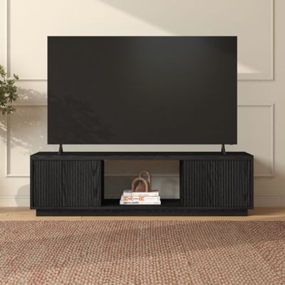 Hudson&Canal Dorian Rectangular Fluted TV Stand for TV's up to 65 in.