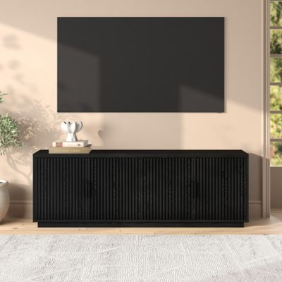 Hudson&Canal Mero Rectangular Fluted TV Stand for TV's up to 75 in.