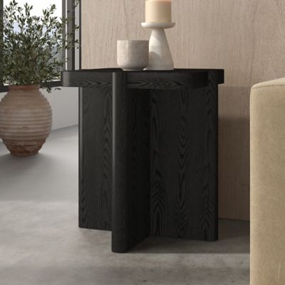 Hudson&Canal Laguna 20 in. Wide Square Side Table