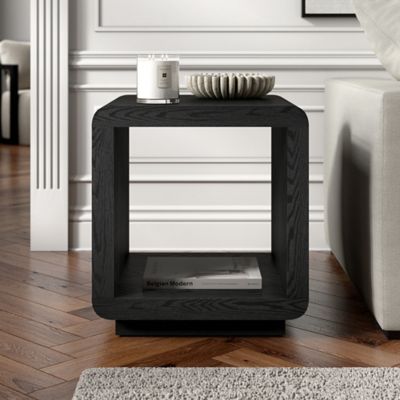 Hudson&Canal Lonni 20 in. Wide Square Side Table