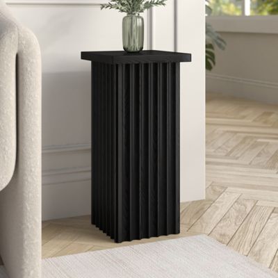 Hudson&Canal Bourne 10.75 in. Wide Square Fluted Side Table