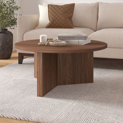 Hudson&Canal Anders 36 in. Wide Round Coffee Table