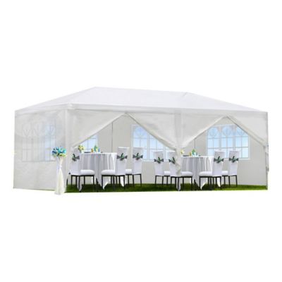 Modern Muse 10 x 20ft. Wedding Party Canopy Tent Outdoor Gazebo with 6 Removable Sidewalls
