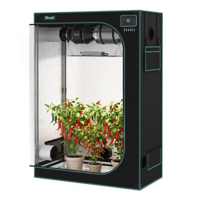 Werph 2 x 4 x 5ft. Reflective Indoor Grow Tent, 1680D Oxford Mylar Plant Greenhouse with Viewing Window