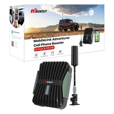 HiBoost MobileLink Adventurer In-Vehicle Cellular Signal Booster for Trucks, Semi-Trucks, and Off-Road Vehicles