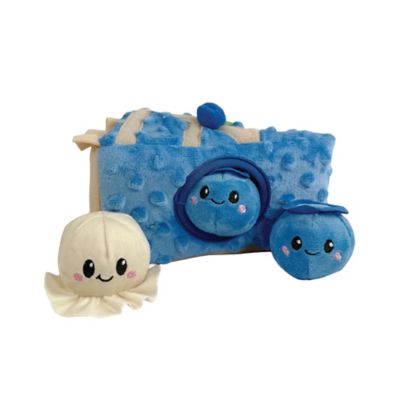 Best Furry Friends Interactive Hide & Seek Blueberry Pie Plush Squeaky Dog Toy
