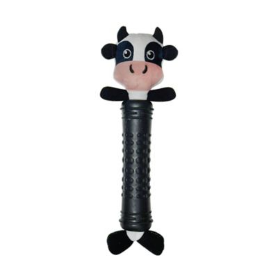 Best Furry Friends Cow Plush and Treat Pockets Dog Toy
