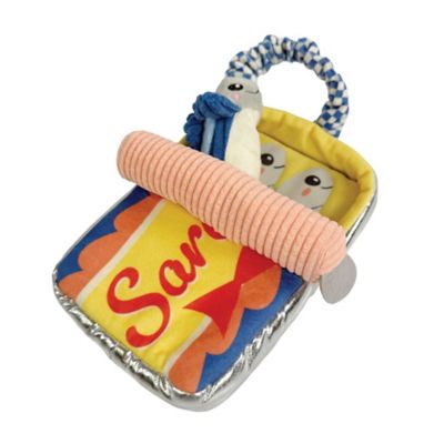 Best Furry Friends Interactive Hide & Seek Sardine Plush Squeaky Dog Toy