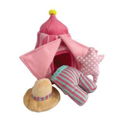 Best Furry Friends Interactive Hide & Seek Beach Tent Plush Squeaky Dog Toy