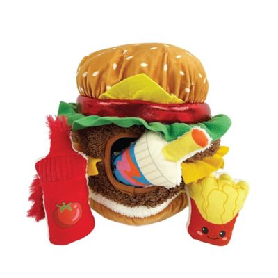 Best Furry Friends Cheeseburger Hide & Seek Puzzle Dog Toy