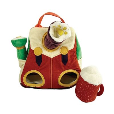 Best Furry Friends Interactive Hide & Seek Camper Backpack Plush Squeaky Dog Toy