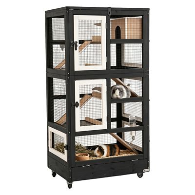 Aivituvin 5 Levels Chinchilla Cage, Wooden Ferret Cage