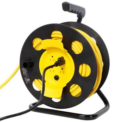 TMB Retractable Air Hose Reel 3/8 in. x 50 ft. Max 300 PSI, Black