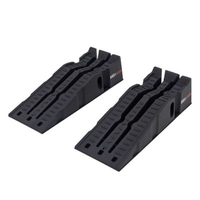 Black Widow Car Service Ramps for Oil Change, 8,000 lb. GAWR, 6.25 in. Lift