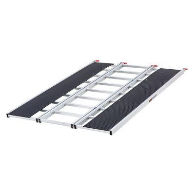 Black Ice 6 ft. 5 in. x 54 in. Snowmobile Ramp, Folding, Wide Glides ...