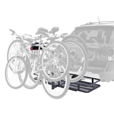 Elevate Outdoor Steel Basket Cargo Carrier with Bike Rack, Fits 4 Bikes ...