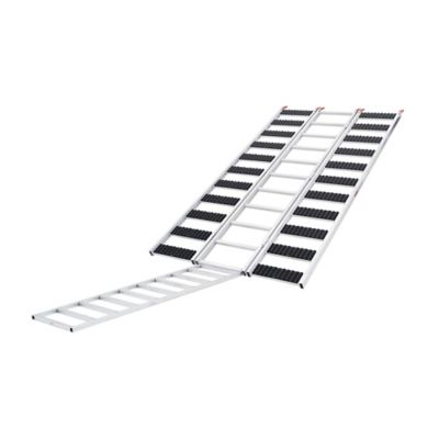 Black Ice 7 ft. 10 in. Folding Snowmobile / ATV Ramp, Extension, 1,500 lb Cap