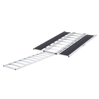 Black Ice 6 ft. 5 in. x 54 in. Snowmobile Ramp w/Extension, Folding, 1,500 lb. Cap