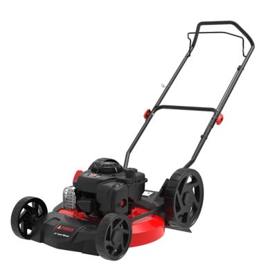 A-iPower 21 in. Gas Push Lawn Mower with 125cc B&S Engine 2 in 1 Mulching & Side Discharge with 5 Position Adjustable Height