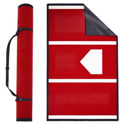 Teamson Select 6.5 x 4ft. Baseball & Softball Hitting Mat, 7mm Thick Batting Mat with Home Plate