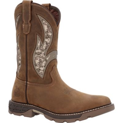 Georgia Boot Men's Georgia Carbotec Flex Square Toe 11 in. Pull On